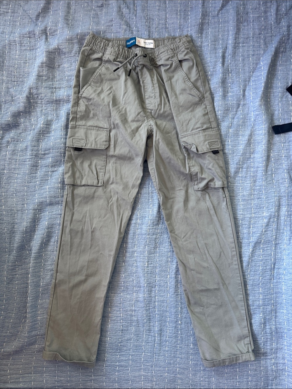 3/$20 Boy Old Navy Gray Cargo Jogger Pants - Elastic Waist